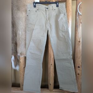 Wrangler Men's Beige Retro Slim Fit Jeans, Size 34x32